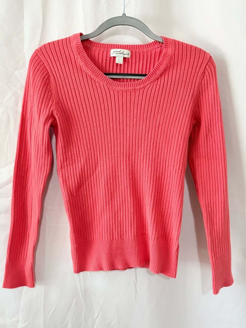 Vintage Great Northwest Cotton Ribbed Slim-Fit Sweater